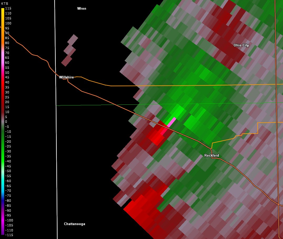 Rockford, OH - Tornado near Rockford, Ohio